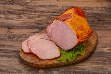 Smoked pork lion with spices