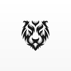 Tiger head logo template