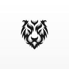 Tiger head logo template