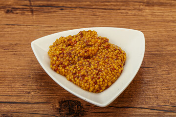 Dijon mustard sauce with seeds