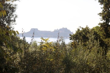 Vido Blick auf die alte Festung Korfu