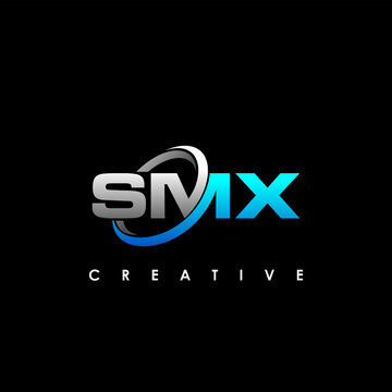 SMX Letter Initial Logo Design Template Vector Illustration	
