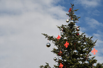Christmas Tree at Piazzale Michelangelo in Florence. Italy