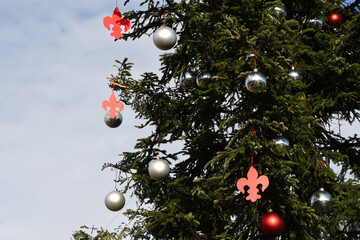 Christmas Tree at Piazzale Michelangelo in Florence. Italy