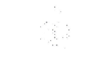 Light Black vector cover with small and big stars.