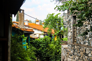 view of the old town (cumalıkızık, bursa, turkey)
