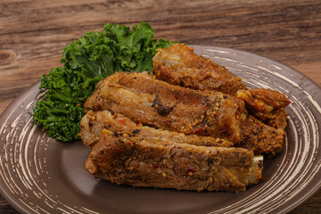 Stewed pork ribs with spices