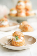 A traditional French gougères called 