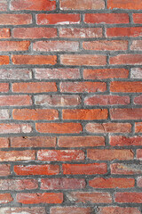 Red brick wall as an abstract background.