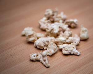 Rocks of drug on table top