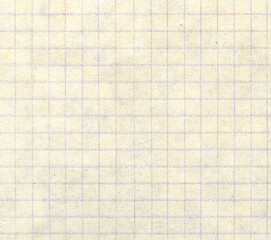 Old vintage squared paper texture background