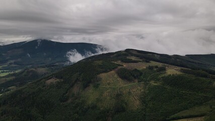 The Beskids or Beskid Mountains are a series of mountain ranges in the Carpathians, stretching from the Czech Republic in the west along the border of Poland with Slovakia up to Ukraine in the east.