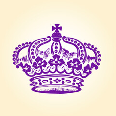 Crown icons. Collection of crown awards for winners, champions, leadership. Vector isolated elements. Royal king, queen, princess crown.