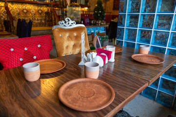 Empty table at a restaurant