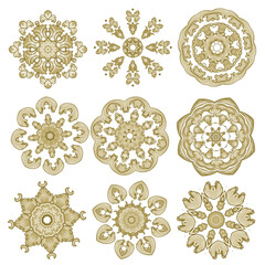 Vector illustration. Flowers Beautiful pattern  background