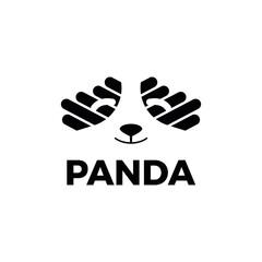 PANDA FLAT AND SIMPLE LOGO CONCEPT BRAND IDENTITY