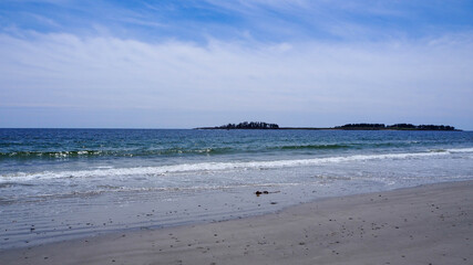 Fototapeta na wymiar Beauty peaceful sea at Maine, United States