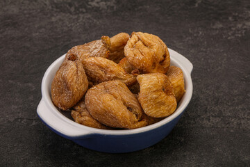 Dry sweet fig fruit heap