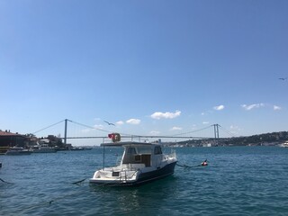 Fototapeta premium Nice view of bosphorus in İstanbul.