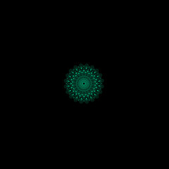 Fototapeta premium Circular pattern in form of mandala for Henna, Mehndi, tattoo, decoration. Decorative ornament in ethnic oriental style