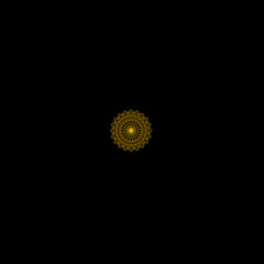 Circular pattern in form of mandala for Henna, Mehndi, tattoo, decoration. Decorative ornament in ethnic oriental style