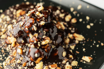 Walnut in chocolate.