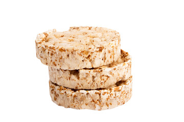 Handmade oat cookies with sesame and different seeds, isolated