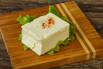 Greek traditional soft feta cheese