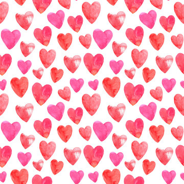 big pattern hearts red juicy