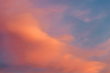 Naklejka na ściany i meble View of the beautiful sunset sky