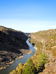 Fototapeta na wymiar Along the Rio Grande outside Los Ojos New Mexico