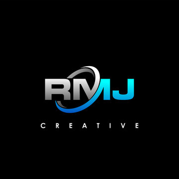 RMJ Letter Initial Logo Design Template Vector Illustration	
