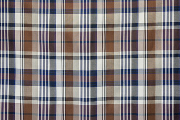cotton fabric with a checkered pattern as a natural background