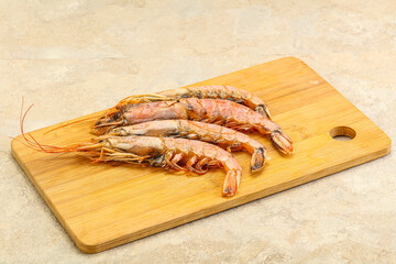 Tasty big Langoustine over the board