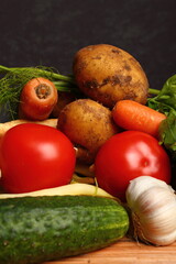 Vegetable Harvest Still Life