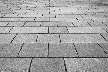 Brick stone street road.