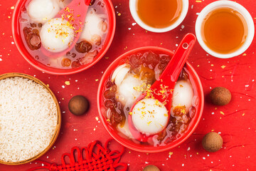 Traditional chinese sweet rice ball