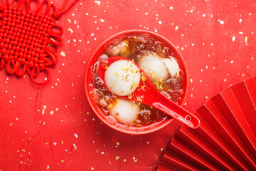 Traditional chinese sweet rice ball