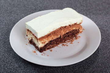 Layer cake with yogurt jelly filling