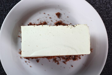 Layer cake with yogurt jelly filling
