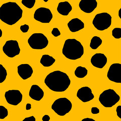 Animal abstract print with spots. Animalistic abstract pattern