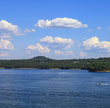 Warm Summer Days On Norfork Lake In Mountain Home, Arkansas 