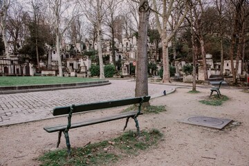 Naklejka premium Vieux cimetière du Père Lachaise à Paris 