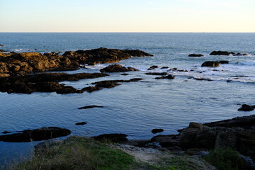 The granite coast at Batz sur mer in the west of France.