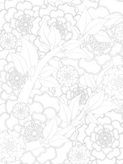 seamless pattern with grapes