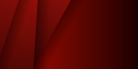 Red abstract design vector business background with 3d overlap layer