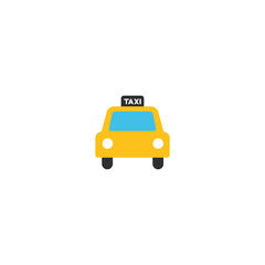 Taxi vector isolated icon illustration. Taxi cab icon