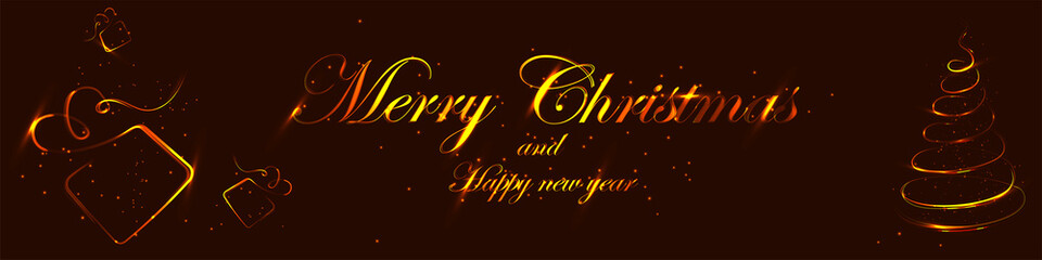 Merry Christmas and Happy New Year greetings.
