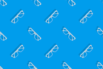 Seamless patterns. Glasses seamless pattern. Glasses background for vision.