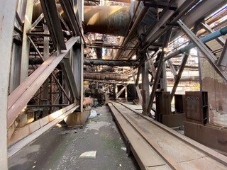 
abandoned metallurgical plant
